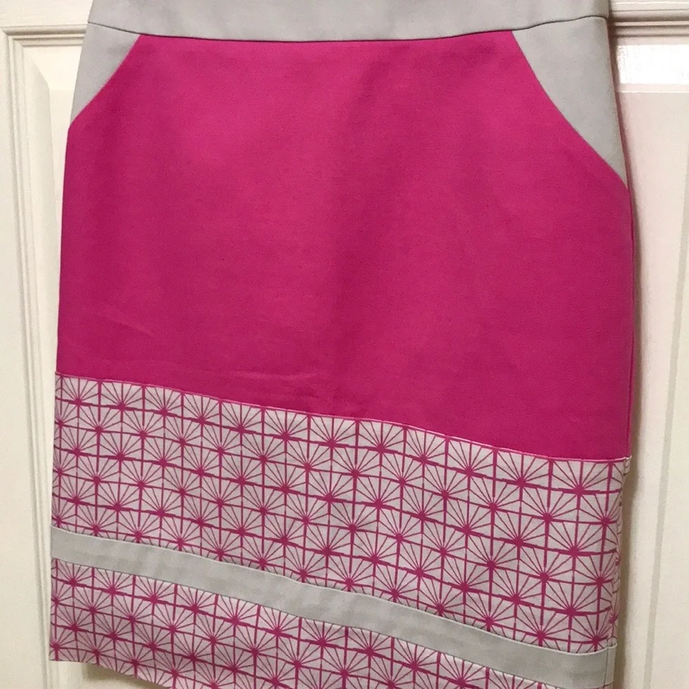Halogen Pink Colorblock Pencil Skirt - Picture 8 of 15